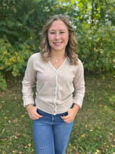 Load image into Gallery viewer, Stitch Detail Button Down Cardigan