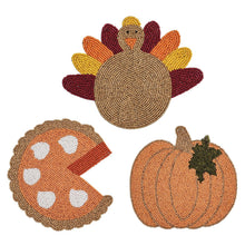 Load image into Gallery viewer, Beaded Thanksgiving Trivets