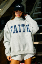 Load image into Gallery viewer, Faith Embroidered Mock Neck Sweatshirt