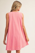 Load image into Gallery viewer, Pink Sleeveless Swing Dress