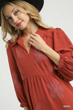 Load image into Gallery viewer, Embroidered Floral Tiered Midi Dress