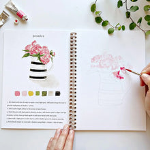 Load image into Gallery viewer, Bouquets Watercolor Workbook