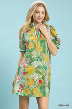 Load image into Gallery viewer, Jacquard Bloomscape Print Mini Dress