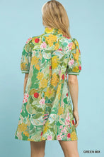 Load image into Gallery viewer, Jacquard Bloomscape Print Mini Dress