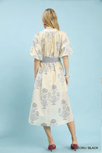 Load image into Gallery viewer, Stem Floral Print V Neck Maxi Dress