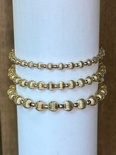 Load image into Gallery viewer, Dignity Grateful Pattern Bead Bracelet - Gold
