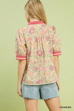 Load image into Gallery viewer, Floral Puff Sleeve Blouse