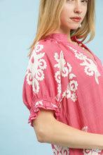 Load image into Gallery viewer, Two Tone Border Print Mini Dress