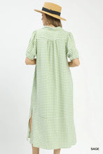 Load image into Gallery viewer, Gingham Midi Dress