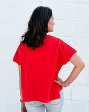 Load image into Gallery viewer, Mineral Wash USA Patched Knit Top