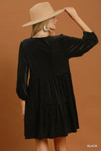 Load image into Gallery viewer, Velvet Tiered Midi Dress