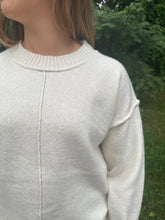 Load image into Gallery viewer, Bottom Slit Crew Neck Sweater
