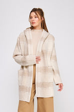 Load image into Gallery viewer, Cozy Plaid Sweater Cardigan