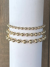 Load image into Gallery viewer, Classic Grateful Pattern Bead Bracelet - Gold