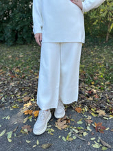 Load image into Gallery viewer, Knit Ankle Wide Leg Pants