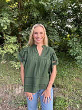 Load image into Gallery viewer, V Neck Flutters Cut Out Top