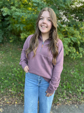 Load image into Gallery viewer, Ava Quarter Zip Hooded Fleece