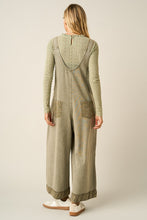 Load image into Gallery viewer, Floral Patch Wide Leg Overall Jumpsuit