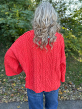 Load image into Gallery viewer, Cropped Side Slit Solid Sweater