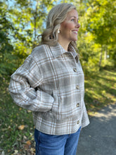 Load image into Gallery viewer, Plaid Button Down Jacket