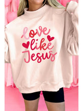 Load image into Gallery viewer, Love Like Jesus Valentines Day Mock Neck