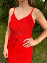 Load image into Gallery viewer, Sunda Crochet Midi Dress