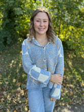 Load image into Gallery viewer, Speckled Yarn Edge Stitched Button Down Cardigan