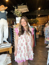 Load image into Gallery viewer, Flutter Sleeve Pintuck Dress