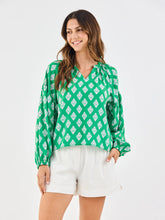 Load image into Gallery viewer, Early Riser Green Scarlette Top
