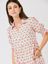 Load image into Gallery viewer, Green Floral Fanfare Molly Dress