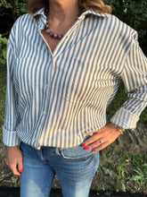 Load image into Gallery viewer, Reese Button Up Stripe Top