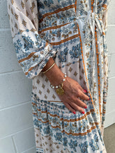 Load image into Gallery viewer, Boho Border Print Long Sleeve Maxi Dress