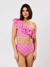 Load image into Gallery viewer, Katelyn Sunshower Flower Pink Two Piece Swimsuit