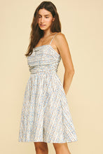 Load image into Gallery viewer, Geometric Print Square Neck Mini Dress