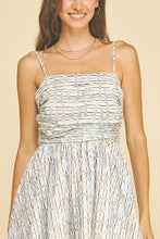Load image into Gallery viewer, Geometric Print Square Neck Mini Dress