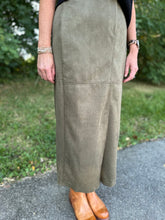 Load image into Gallery viewer, Suede Long Skirt