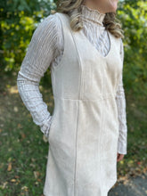 Load image into Gallery viewer, Faux Suede Sleeveless Shift Dress