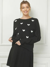Load image into Gallery viewer, Dolman Pullover with Raised Hearts