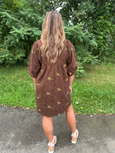 Load image into Gallery viewer, Corduroy Embroidered Dress