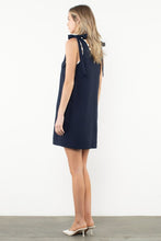 Load image into Gallery viewer, Tie Strap Scallop Trim Dress