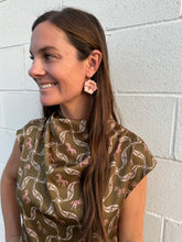 Load image into Gallery viewer, Silk Horse Print Sleeveless Dress