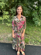 Load image into Gallery viewer, Boho Paisley Midi Dress