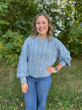Load image into Gallery viewer, Cable Knit Long Sleeve Cardigan