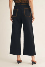 Load image into Gallery viewer, High Waist Wide Leg Stitch Pocket Detail Pants