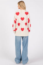 Load image into Gallery viewer, Oversized Valentine Heart Sweater