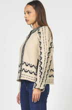 Load image into Gallery viewer, Luanna Black Cream Sweater Cardigan