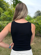 Load image into Gallery viewer, Techno Stretch Rib Square V Neck Tank