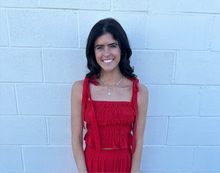 Load image into Gallery viewer, Soft Linen Smocked Tie Straps Tank