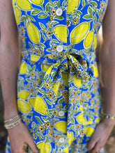 Load image into Gallery viewer, Lemon Button Up Midi Tank Dress