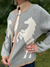 Load image into Gallery viewer, Horse Knit Cardigan